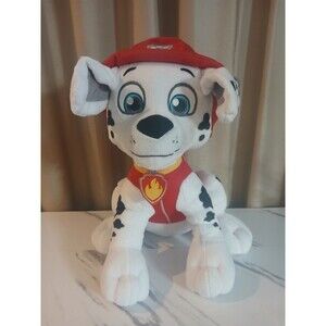 Nickelodeon Paw Patrol Marshall Red Fire Fighter Dalmatian Dog 14" Plush